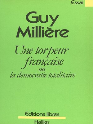 cover image of Une torpeur française